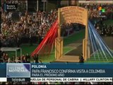 Papa Francisco anuncia visita a Colombia en el 2017