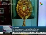 Ecuador recupera miles de piezas que son parte del patrimonio cultural