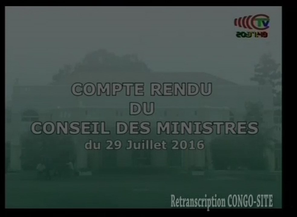 compte rendu du conseil des ministres du 29 juillet 2016