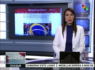 Movimientos sociales de Brasil siguen con su rechazo al pdte. interino