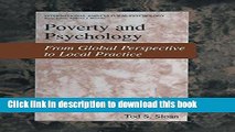 Read Poverty and Psychology: From Global Perspective to Local Practice (International and Cultural