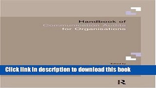 Books Handbook of Communication Audits for Organisations Free Online