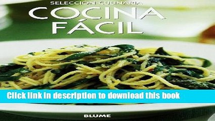 Books Cocina fÃ¡cil (SelecciÃ³n culinaria) (Spanish Edition) Full Online