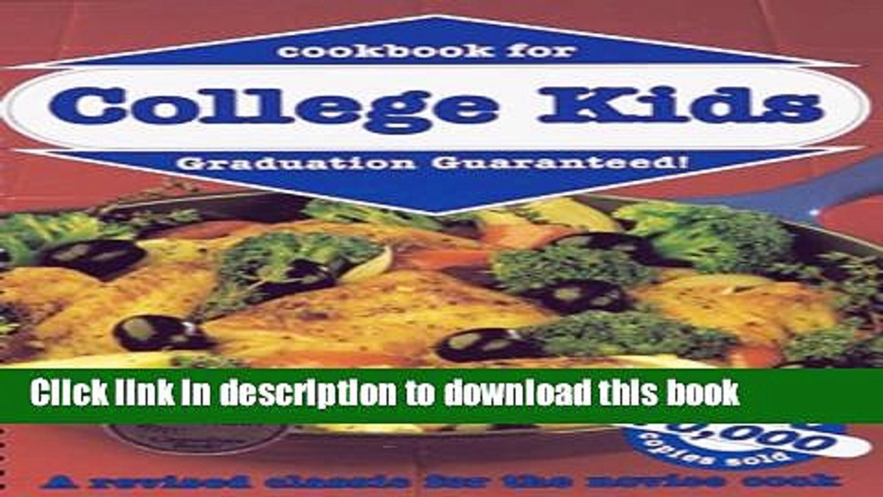 Ebook Cookbook for College Kids Full Online