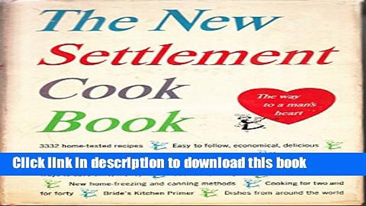 Ebook The New Settlement Cook Book Free Online
