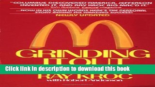 Ebook Grinding It Out: The Making of McDonald s Full Online