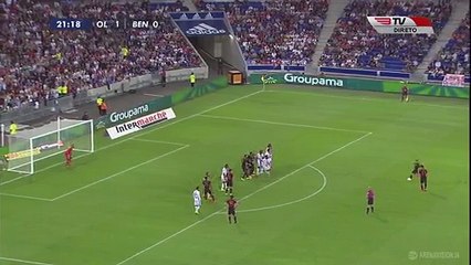 1-1 Alex Grimaldo Goal Free-Kick HD - Lyon vs Benfica - 31.07.2016 HD