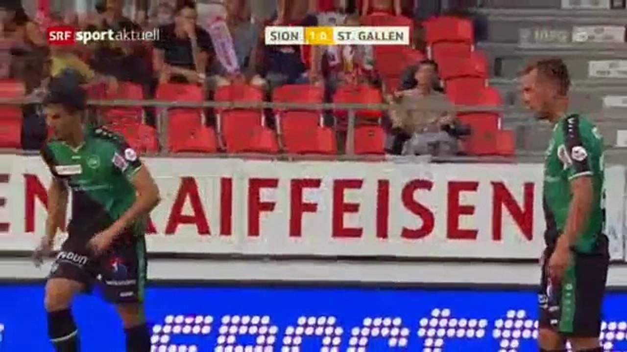 FC Sion 1:1 Sankt Gallen 30 July 2016 (2.Runde 2016/17)