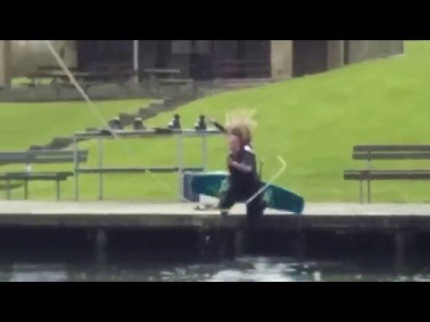 Rookie Mistake Leads to Epic Wakeboarding Fail