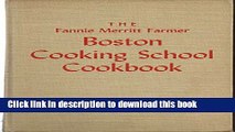 Ebook The Fannie Merritt Farmer Boston Cooking School Cookbook, Full Online