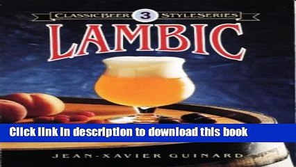 Books Lambic (Classic Beer Style) Full Online