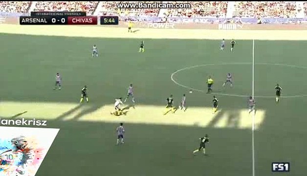 Alex Oxlade-Chamberlain Big Chance - Arsenal vs Guadalajara Chivas - International Friendly Match - 01/08/2016