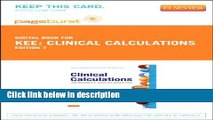 Ebook Clinical Calculations - Elsevier eBook on VitalSource (Retail Access Card): With