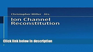 Books Ion Channel Reconstitution Full Online