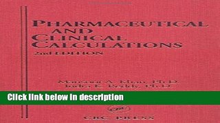 Books Pharmaceutical and Clinical Calculations, 2nd Edition (Pharmacy Education Series) Full