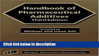 Ebook Handbook of Pharmaceutical Additives, Third Edition (Ash, Handbook of Pharmaceutical