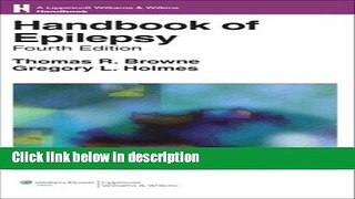 Books Handbook of Epilepsy (Lippincott Williams   Wilkins Handbook Series) Full Online