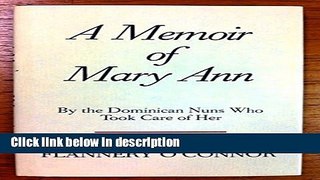 Books A Memoir of Mary Ann Full Online