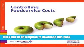 Books Controlling Foodservice Costs with Answer Sheet, ManageFirst Program, 2nd Edition Free