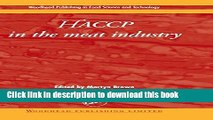 Books Haccp in the Meat Industry (Woodhead Publishing Series in Food Science, Technology and