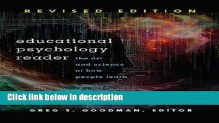 Ebook Educational Psychology Reader: The Art and Science of How People Learn. Revised Edition Full