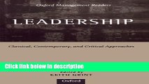 Books Leadership: Classical, Contemporary, and Critical Approaches (Oxford Management Readers)