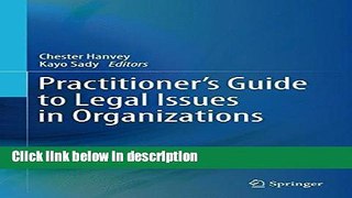 Ebook Practitioner s Guide to Legal Issues in Organizations Free Download