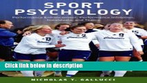 Ebook Sport Psychology: Performance Enhancement, Performance Inhibition, Individuals, and Teams