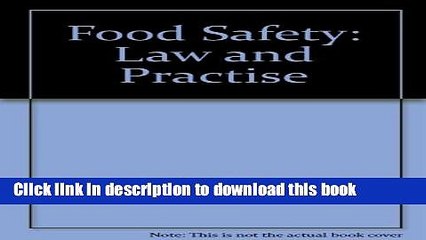 Books Food Safety: Law and Practise Full Download
