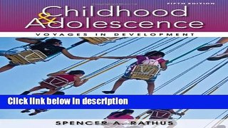 Ebook Childhood and Adolescence: Voyages in Development Free Online