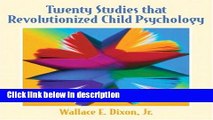 Books Twenty Studies That Revolutionized Child Psychology Full Download
