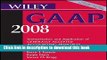 Ebook Wiley GAAP 2008: Interpretation and Application of Generally Accepted Accounting Principles