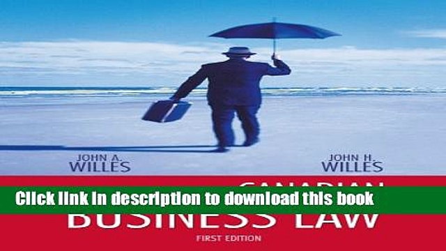 Books Fundamentals of Canadian Business Law, First Edition Full Online