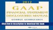 Ebook GAAP Financial Statement Disclosures Manual, CD-ROM (2011-2012) Full Online