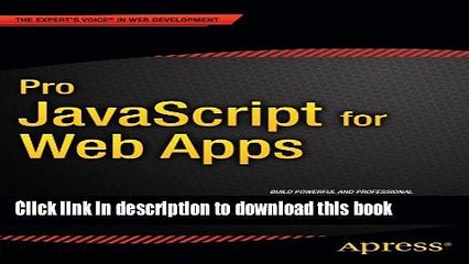 Ebook Pro JavaScript for Web Apps Free Download