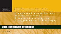 Books Oxford Guide to Behavioural Experiments in Cognitive Therapy (Cognitive Behaviour Therapy: