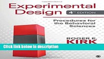 Books Experimental Design: Procedures for the Behavioral Sciences Full Download