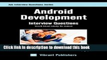 Books Android Development Interview Questions You ll Most Likely Be Asked Free Online
