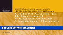 Ebook Oxford Guide to Behavioural Experiments in Cognitive Therapy (Cognitive Behaviour Therapy:
