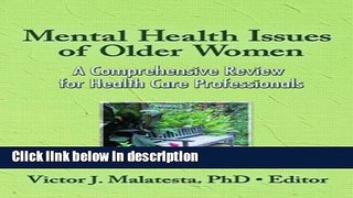 Ebook Mental Health Issues of Older Women: A Comprehensive Review for Health Care Professionals