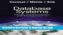 PDF  Database Systems: Design, Implementation, and Management (with Premium WebSite Printed Access