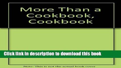 Books More Than a Cookbook, Cookbook Free Online