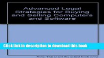 Books Advanced Legal Strategies for Buying and Selling Computers and Software Full Online