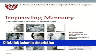 Books Harvard Medical School Improving Memory: Understanding age-related memory loss (Harvard