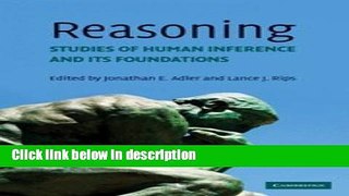 Books Reasoning: Studies of Human Inference and its Foundations Full Online
