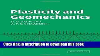 Ebook Plasticity and Geomechanics Free Online