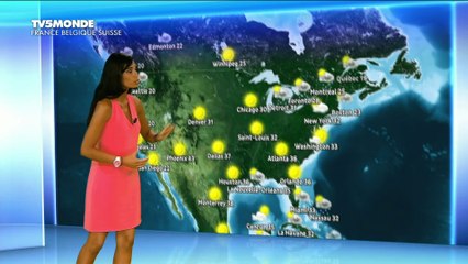 LA METEO du 2016 07 08 de TATIANA SILVA sur TV5 MONDE
