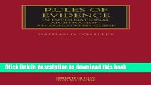 Books Rules of Evidence in International Arbitration: An Annotated Guide Free Online
