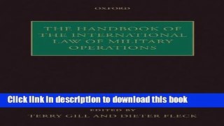 Books The Handbook of International Humanitarian Law Free Download