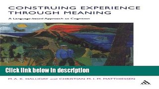 Ebook Construing Experience Through Meaning: A Language-Based Approach to Cognition (Open